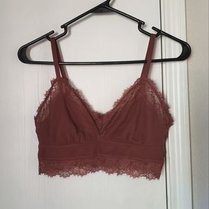 Aerie lace bralette brown